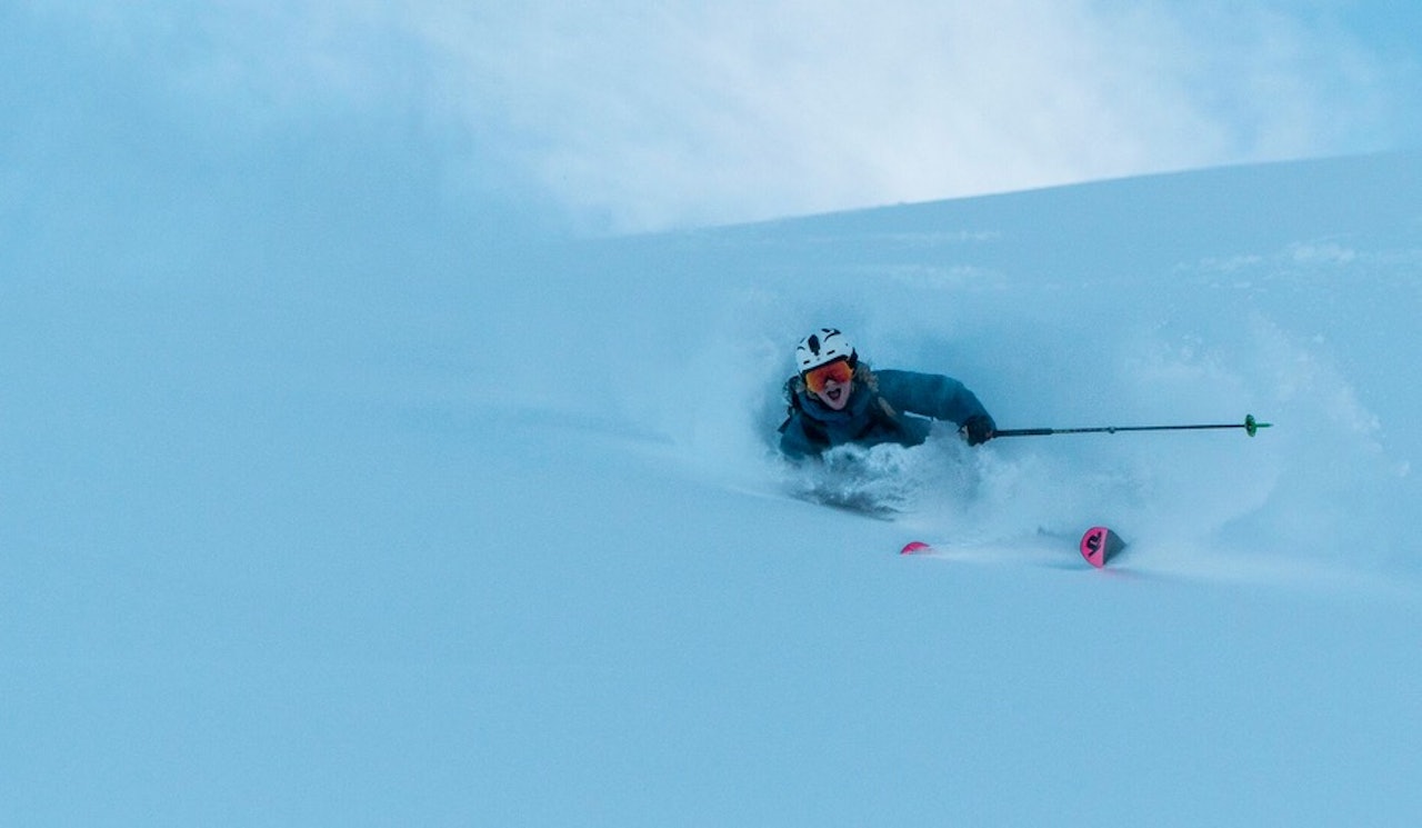 GODE DAGER: Linn Cecicile Mæhlum og Fimbul-laget traff godt med forholdene til webserien. Bilde: Henrik Ulleland/Fimbul GODE DAGER: Linn Cecicile Mæhlum og Fimbul-laget traff godt med forholdene til webserien. Bilde: Henrik Ulleland/Fimbul