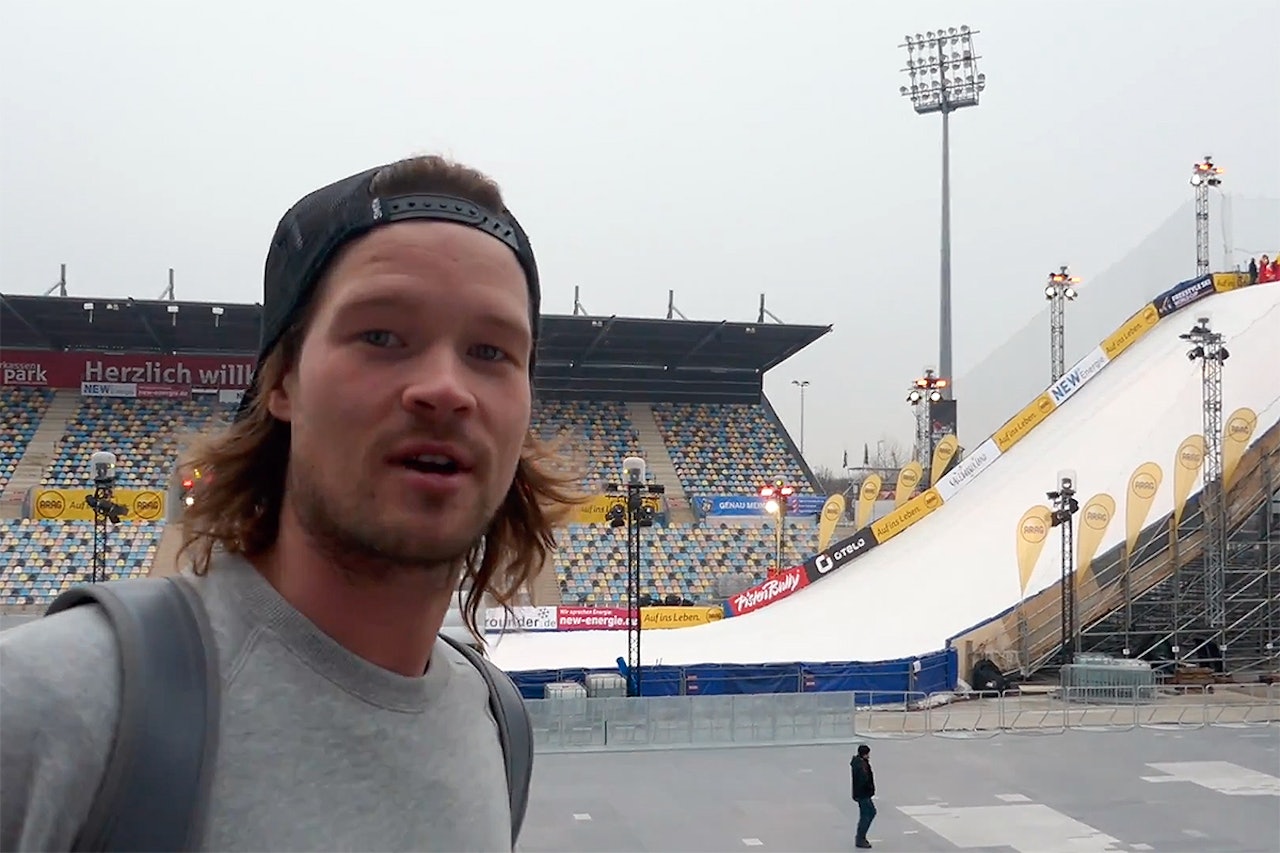 PÅ PLASS: Klaus Finne i Tyskland. Foto: Skjermdump PÅ PLASS: Klaus Finne i Tyskland. Foto: Skjermdump