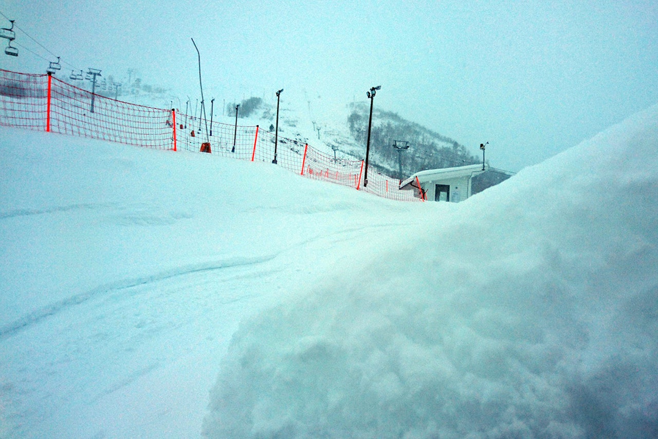 NYSNØ: På et døgn har Strandafjellet fått en halvmeter nysnø. Foto: Strandafjellet Skisenter