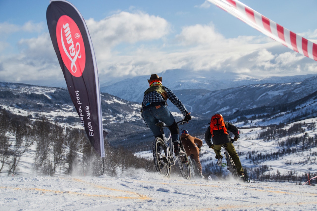 Sykkelutforkonkurransen er blitt en klassiker på Fjellsportfestivalen i Sogndal, og en favoritt blant både deltakere og publikum. Foto: Fjellsportfestivalen 