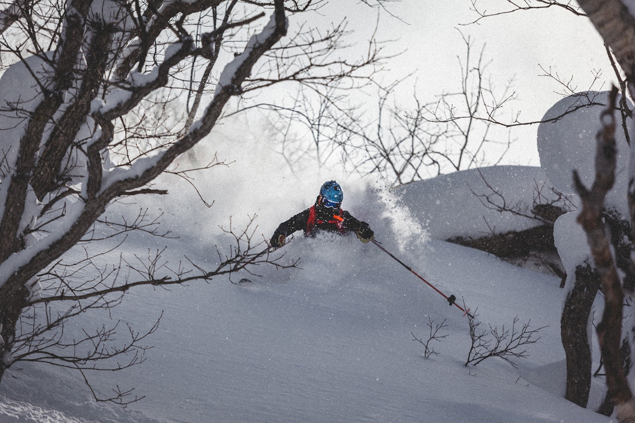 BÆNGER: Ett av de siste 49 bildene i konkurransen er dette blinkskuddet av Kristoffer Kalgraff i japansk pudder. Foto: Torleif Halseth BÆNGER: Ett av de siste 49 bildene i konkurransen er dette blinkskuddet av Kristoffer Kalgraff i japansk pudder. Foto: Torleif Halseth