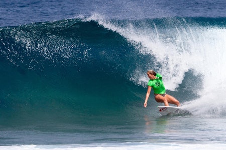 TILBAKE: Bethany Hamilton skal surfe i Fiji. Foto: WSL