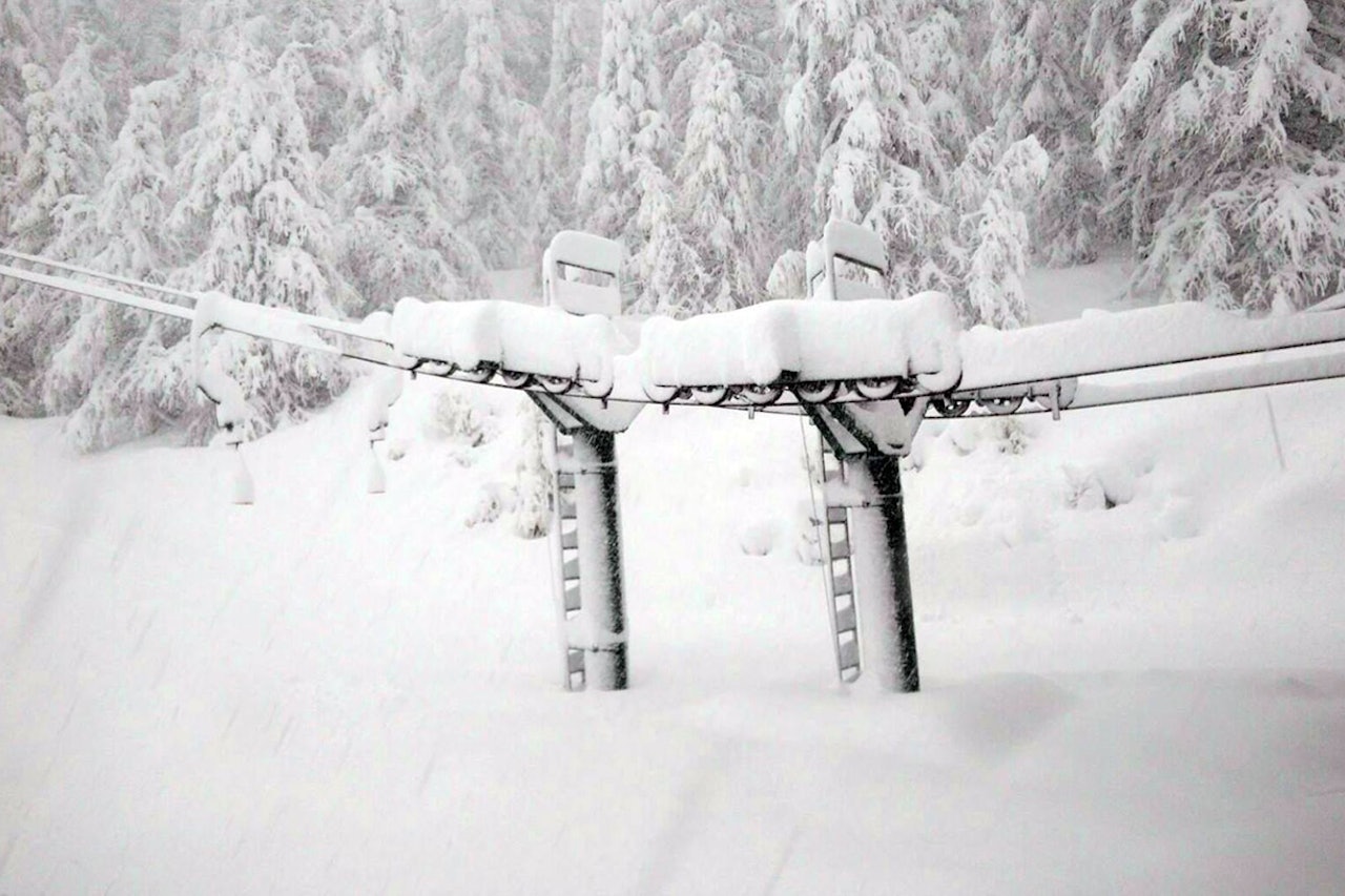 SNØDUMP: Sjekk bildene fra Italia. Foto: Wepowder SNØDUMP: Sjekk bildene fra Italia. Foto: Wepowder