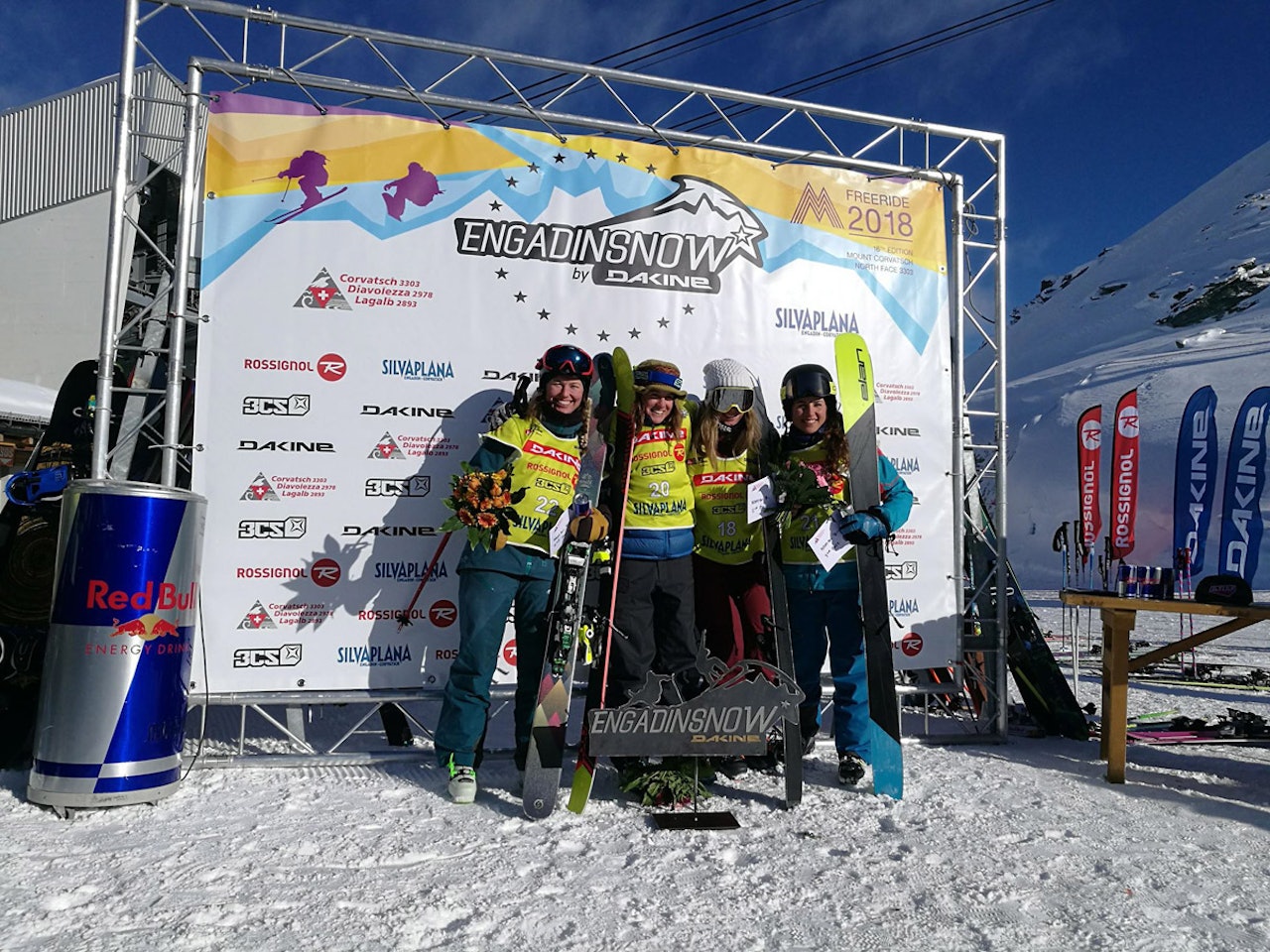 PÅ PALLEN: Lisen Strøm (til venstre) ble nummer to i FWQ-konkurransen i Engadin i helgen, Foto: Ida Gunleiksrud PÅ PALLEN: Lisen Strøm (til venstre) ble nummer to i FWQ-konkurransen i Engadin i helgen, Foto: Ida Gunleiksrud