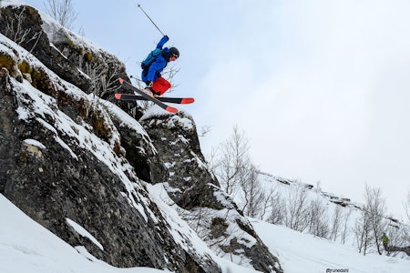 TALENT: Max Palm er fra Sverige, men bor i Chamonix. Han viste hvor nivået til verdenseliten ligger og vant U16-klassen for gutter. Foto: Rune Dahl