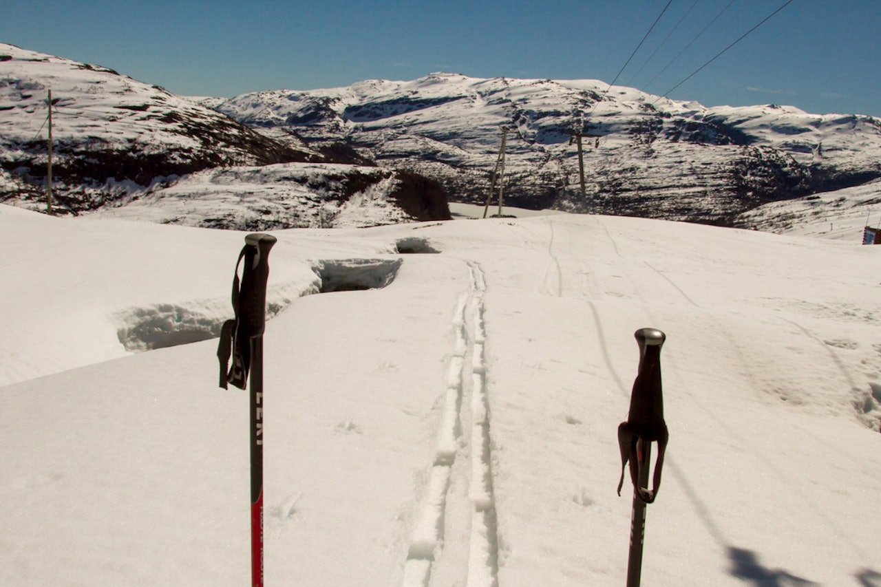 FINT: Eikedalen leverer fortsatt fin skikjøring, hvis du går for egen maskin. Foto: Jan Petter Svendal Eikedalen skisenter kvamskogen bergen fri flyt guide pudder ski alpint snowboard randonee topptur