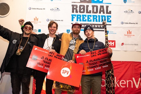 TOPP 4 I RØLDAL: Fra venstre Eirik Naess (4.), Ville Aarseth (3., 4. i sammendraget), Tobias Bjønnes (1. og nr 1. i sammendraget) og Stinius Skjøtskift (2. i RFC og i sammendraget). Bilde: RFC TOPP 4 I RØLDAL: Fra venstre Eirik Naess (4.), Ville Aarseth (3., 4. i sammendraget), Tobias Bjønnes (1. og nr 1. i sammendraget) og Stinius Skjøtskift (2. i RFC og i sammendraget). Bilde: RFC