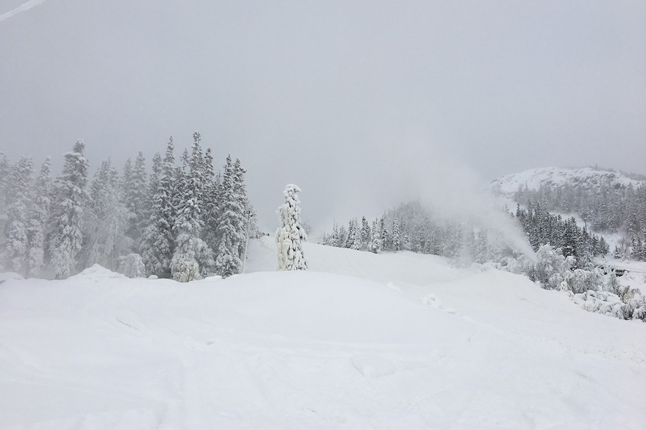 SNØFYLLT: Det er godt med snø når Gaustablikk sesongåpner i helga. Foto: Gaustablikk Skisenter