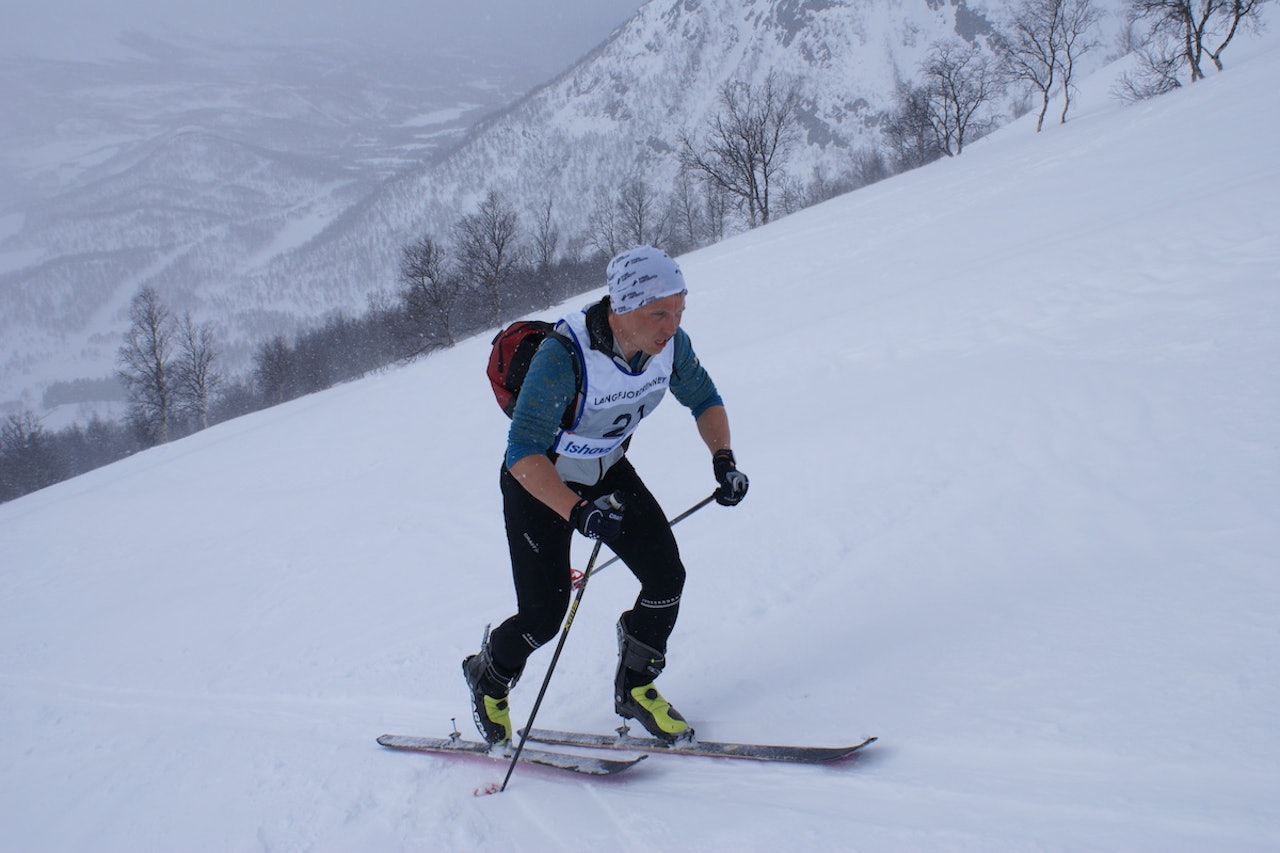 Daniel Boberg Leirbakken har vunnet Langfjordrennet de to siste åra. Han er tilbake for å forsvare tittelen i år. Foto: Morten Fuggeli