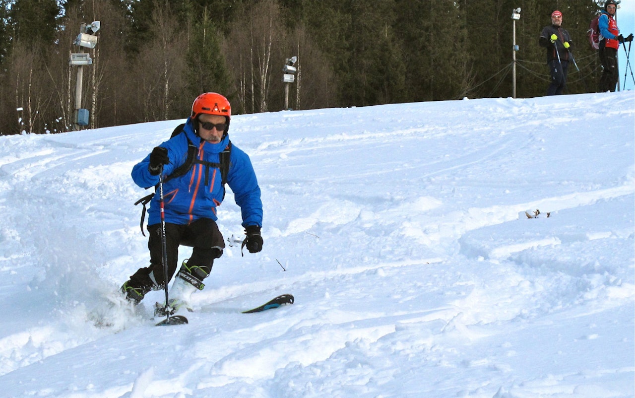 FANTASTISK: Denne uka har Varingskollen hatt flotte skiforhold. Foto: Pål-Trygve Gamme Varingskollen telemark frikjøring freeride ski snø alpint snowboard topptur randonee kurs