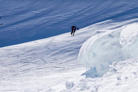 360-SPESIALIST: Stinius Hoseth Skjøtskift er spesialist på 360 ut klipper, og det kan bli nøkkelen hans for å sikre sammenlagtseier i norgescupen i frikjøring. Foto: Martin Bøe