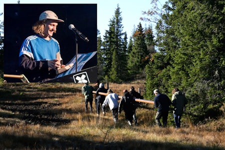 RØRBÆRING: Trønderen Stian Karlsen (innfelt) og resten av gjengen bak Golparken er i disse dager i full gang med å lage railpark i Instruktørbakken i Trondheim. RØRBÆRING: Trønderen Stian Karlsen (innfelt) og resten av gjengen bak Golparken er i disse dager i full gang med å lage railpark i Instruktørbakken i Trondheim.
