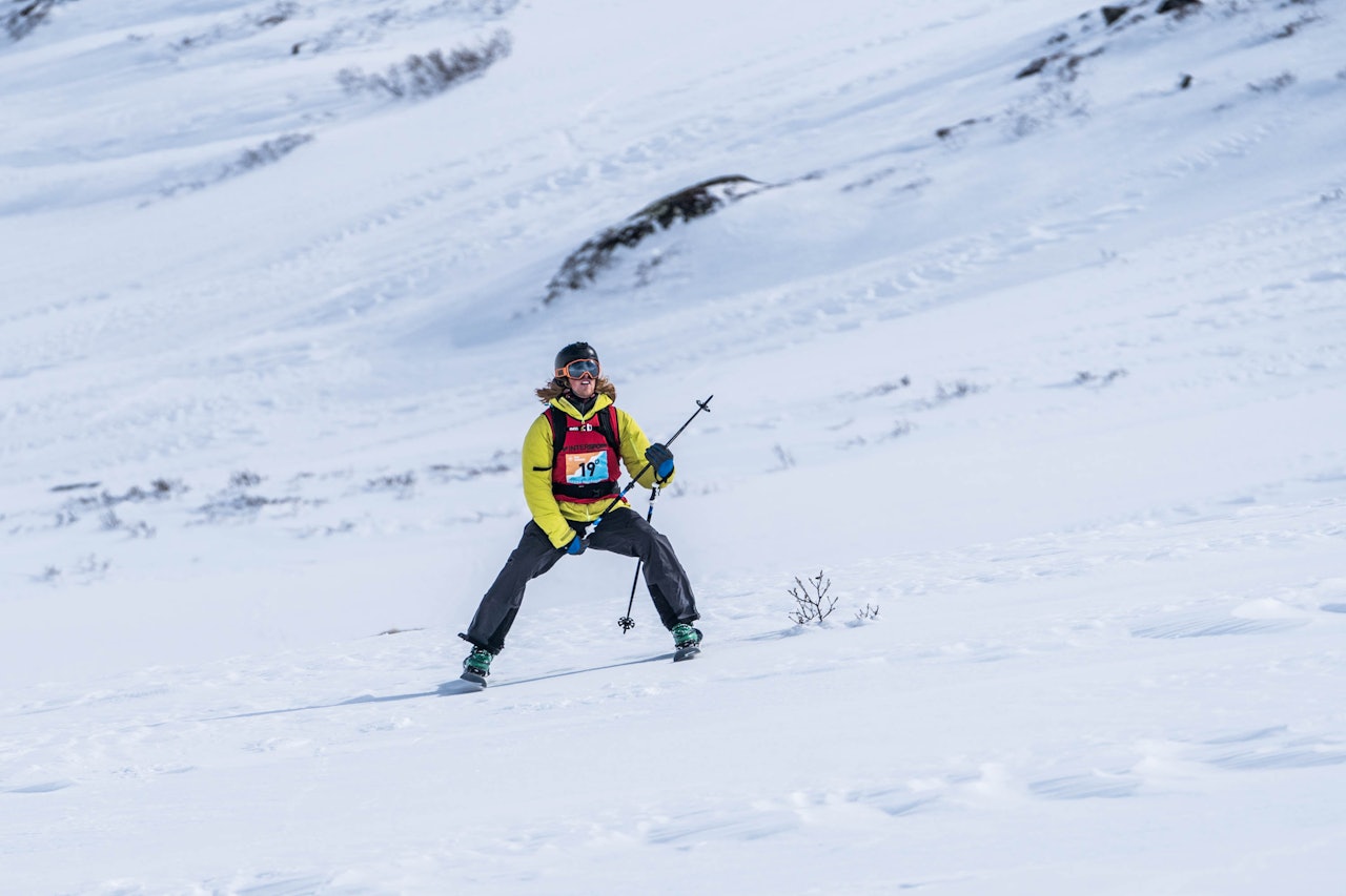 VANT: Trygg Lindkjølen var fornøyd med egen kjøring. Bilde: Bård Basberg/Heftyes VANT: Trygg Lindkjølen var fornøyd med egen kjøring. Bilde: Bård Basberg/Heftyes