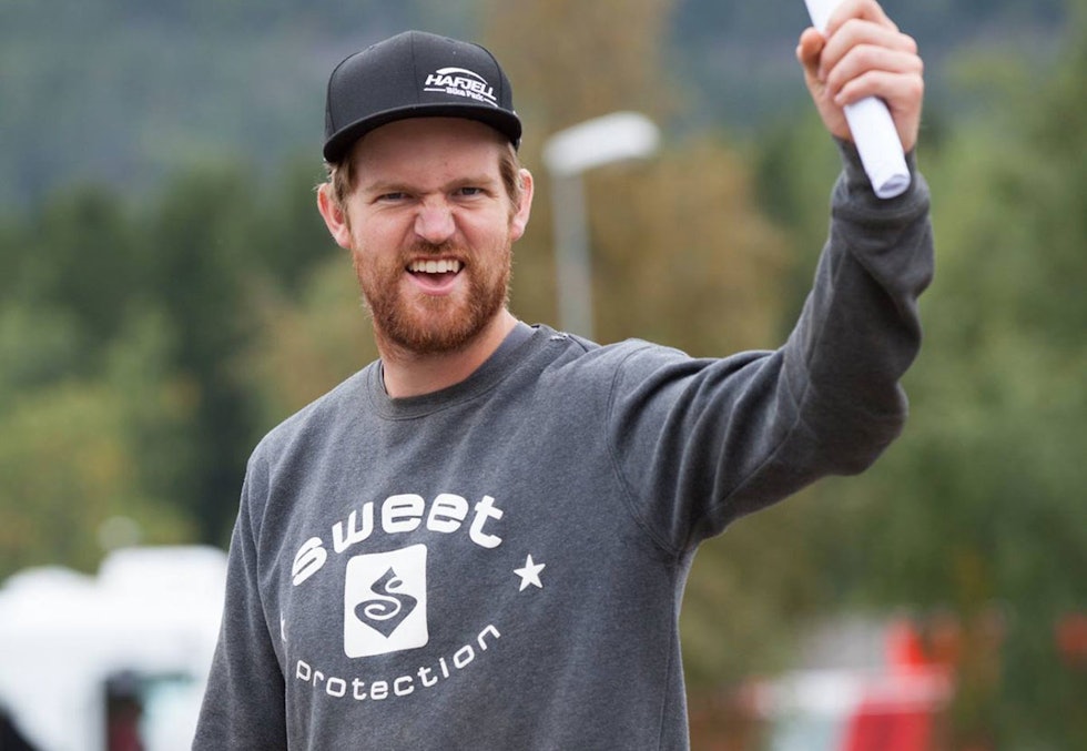 GLEDER SEG: Knut Løkås i Hafjell Bike Park ser frem til sesongstart i anlegget. Foto: Hafjell Bike Park JUBLER: Knut Løkås i Hafjell Bike Park kan slippe jubelen løs. Foto: Hafjell Bike Park