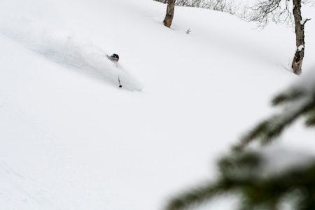 FRA BONDEHEISEN: Johan Jonsson oppdager nytt skiterreng like ved kåken sin i Engelberg. Foto: Elias Lundh FRA BONDEHEISEN: Johan Jonsson oppdager nytt skiterreng like ved kåken sin i Engelberg. Foto: Elias Lundh
