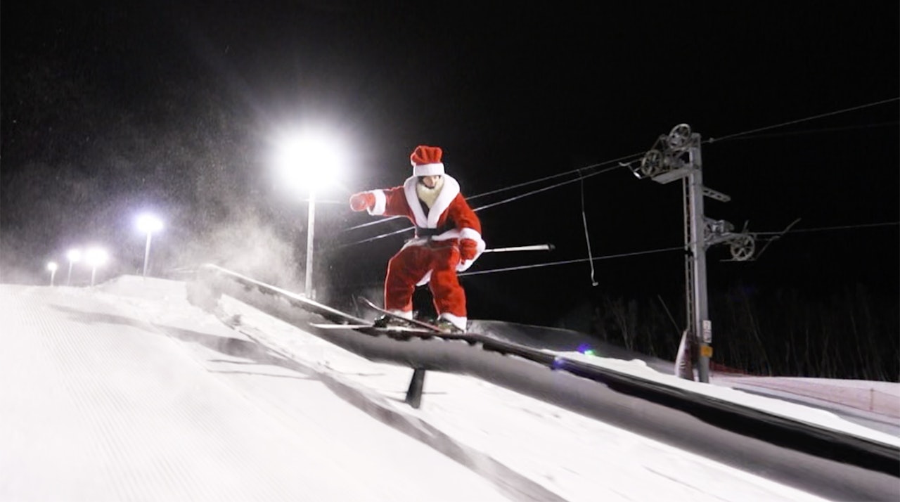 HOHO: Julenissen i aksjon på Vierli. HOHO: Julenissen i aksjon på Vierli.