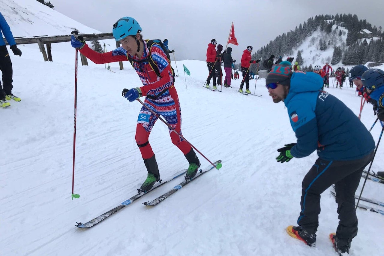 Vegard Øie ble nummer 19 på vertikal under rando-VM i Sveits onsdag. Foto: Gudmund Kårvatn Vegard Øie ble nummer 19 på vertikal under rando-VM i Sveits onsdag. Foto: Gudmund Kårvatn