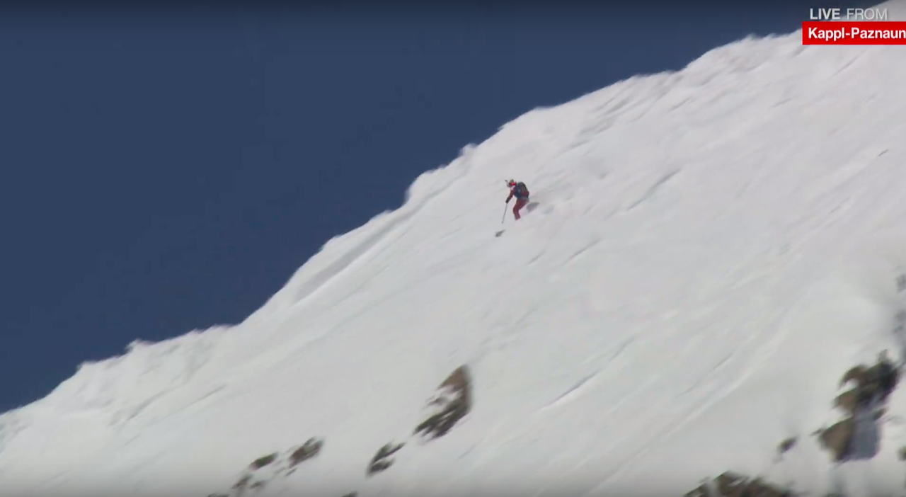 KAPPL: Erland Skogum på vei ned fjellsiden under årets FJWC. Foto: Skjermdump fra direktesending KAPPL: Erland Skogum på vei ned fjellsiden under årets FJWC. Foto: Skjermdump fra direktesending