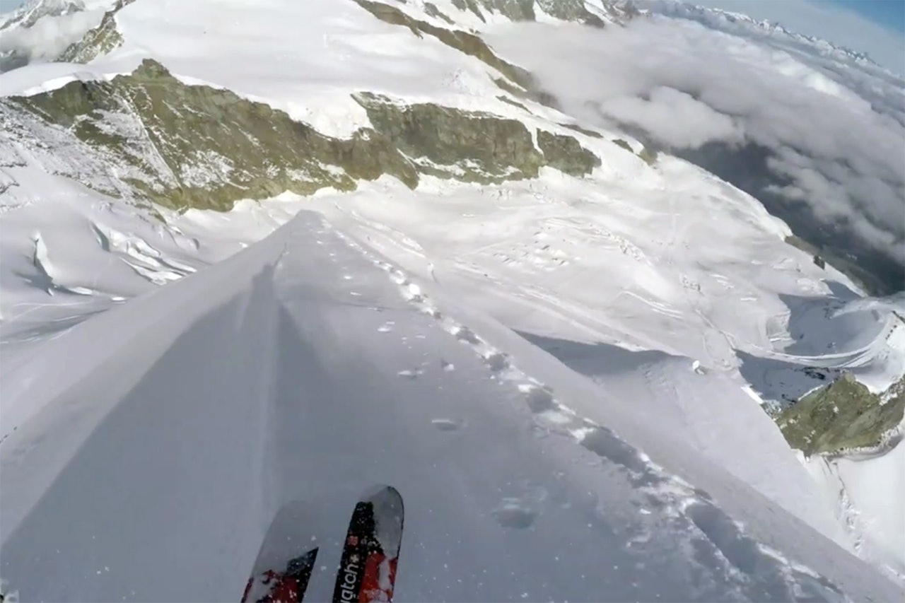 FORHOLD: Se de fantastiske forholdene i Saas-Fee. Foto: Skjermdump FORHOLD: Se de fantastiske forholdene i Saas-Fee. Foto: Skjermdump