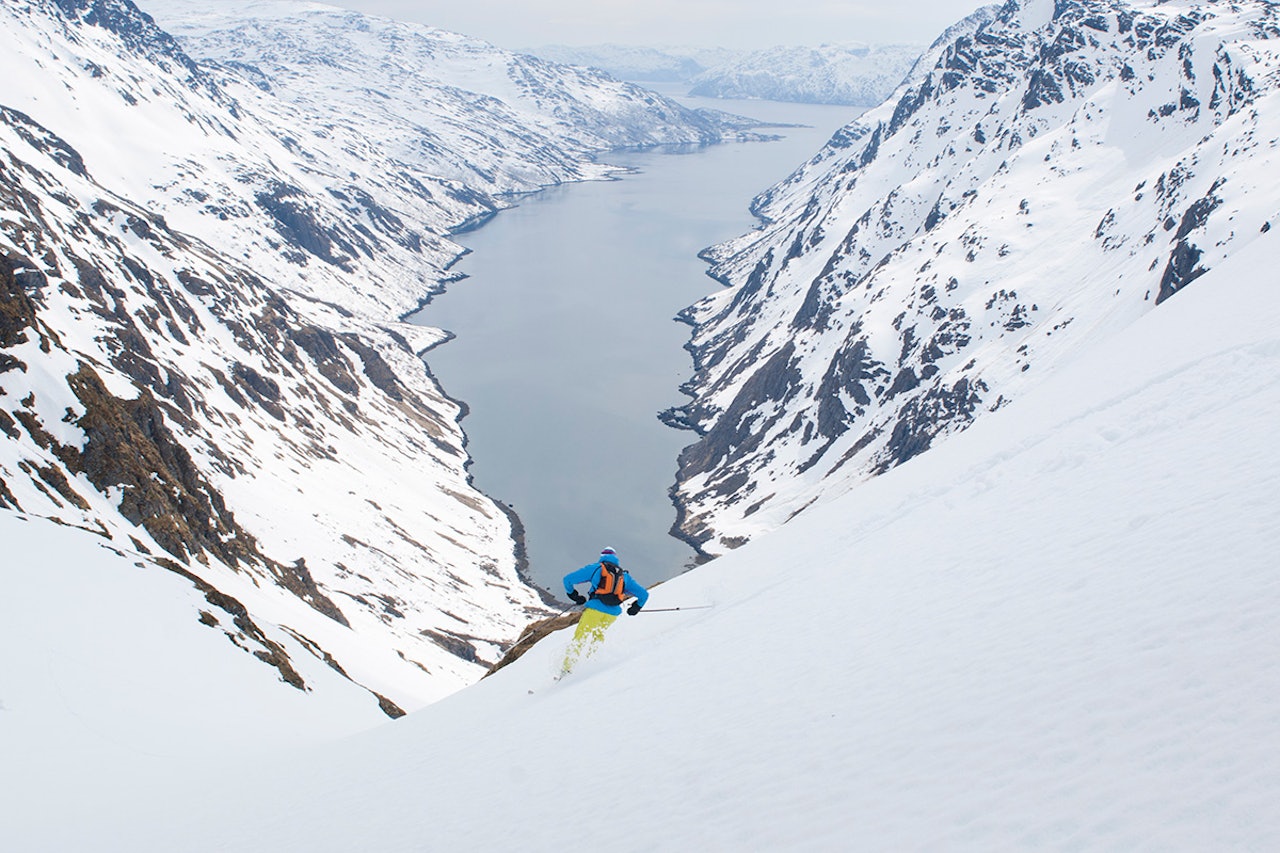 FINEST: Seiland i Finnmark ba den mest spektakulære opplevelsen, ifølge Gjermund Nordskar - som her tester skiføret. Foto: Wenzel Prokosc FINEST: Seiland i Finnmark ba den mest spektakulære opplevelsen, ifølge Gjermund Nordskar - som her tester skiføret. Foto: Wenzel Prokosc
