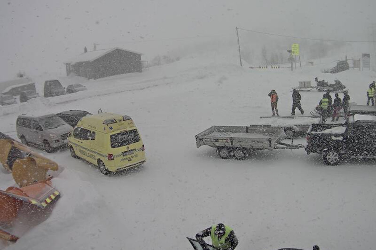 SKRED: En utenlandsk turist skal være tatt av et skred ved Haugastøl i Hol. Bildet tatt fra Statens Vegvesens webkamera. Foto: Statens Vegvesen SKRED: En utenlandsk turist skal være tatt av et skred ved Haugastøl i Hol. Bildet tatt fra Statens Vegvesens webkamera. Foto: Statens Vegvesen