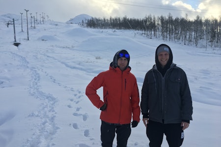 PARKBYGGJARANE: Clint Butcher og Lukas Vesely skal bygge park på Vierli i vinter. PARKBYGGJARANE: Clint Butcher og Lukas Vesely skal bygge park på Vierli i vinter.