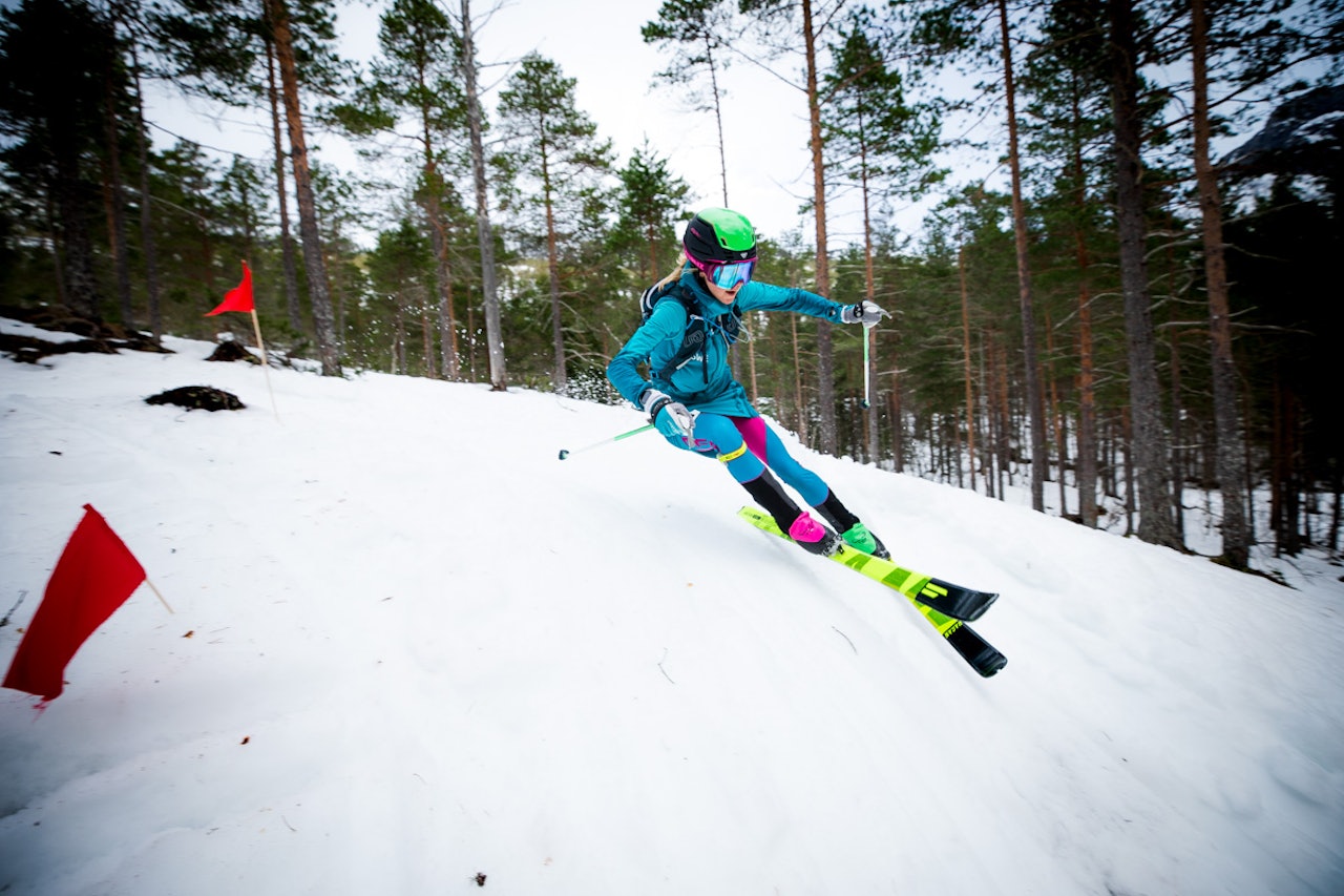 SUVEREN: Svenske Fanny Borgström på vei inn til andreplass i norgescuprunden i Todalen. Foto: Haakon Lundqvist