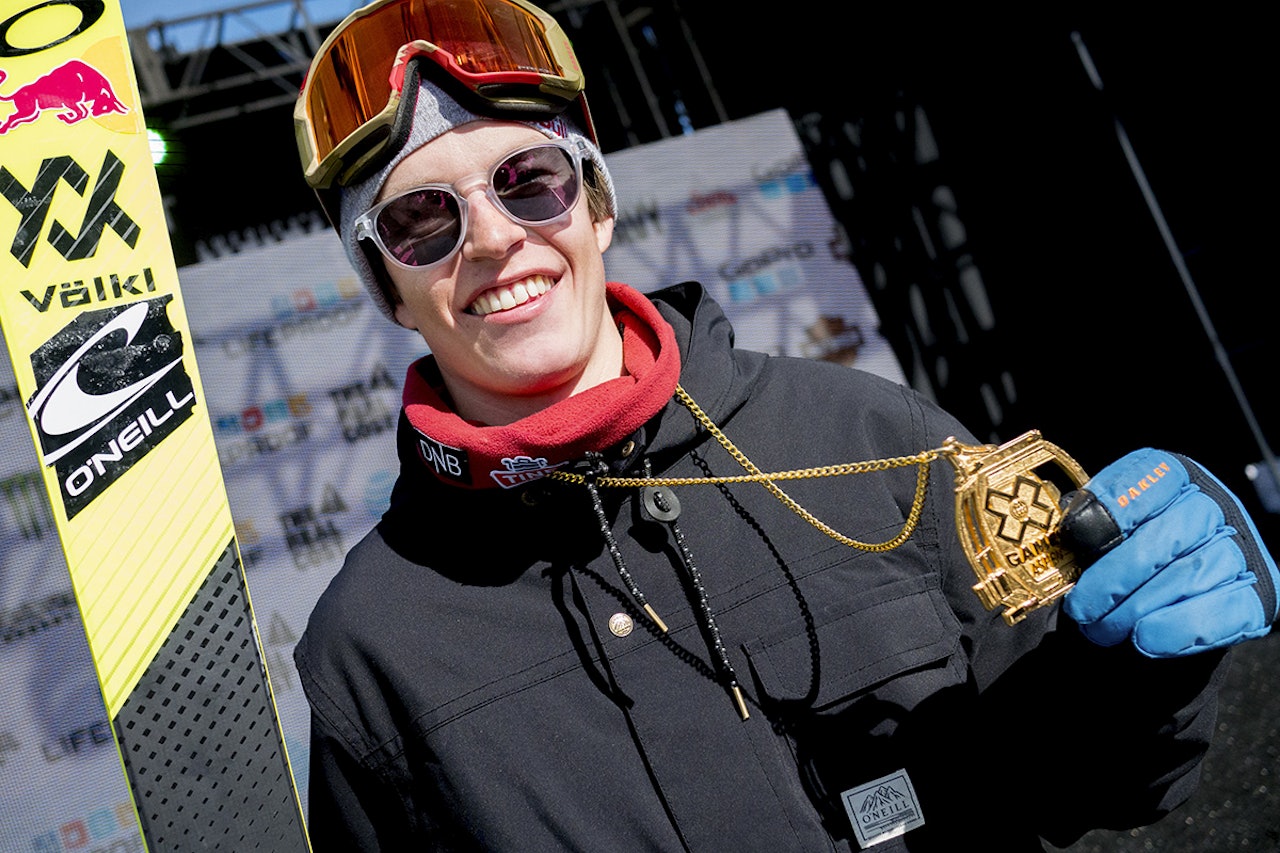 TOK GULL: Øystein Bråten tok gull i X Games. Nå skal han også kjøre VM. Foto: Christopher Frankum / Nor Freeski TOK GULL: Øystein Bråten tok gull i X Games. Nå skal han også kjøre VM. Foto: Christopher Frankum / Nor Freeski