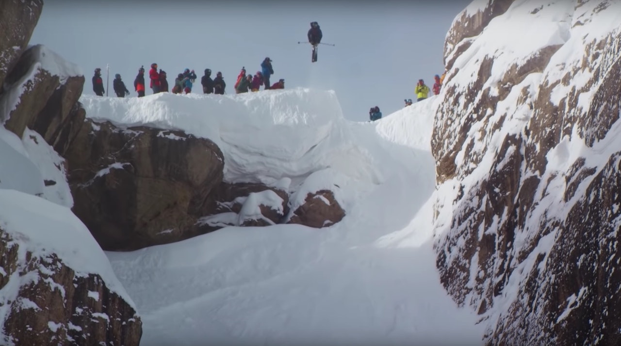 KJENT RENNE: Corbets Couloir er en av Jackson Hole sine signatur-spots. Screenshot: Jackson Hole KJENT RENNE: Corbets Couloir er en av Jackson Hole sine signatur-spots. Screenshot: Jackson Hole