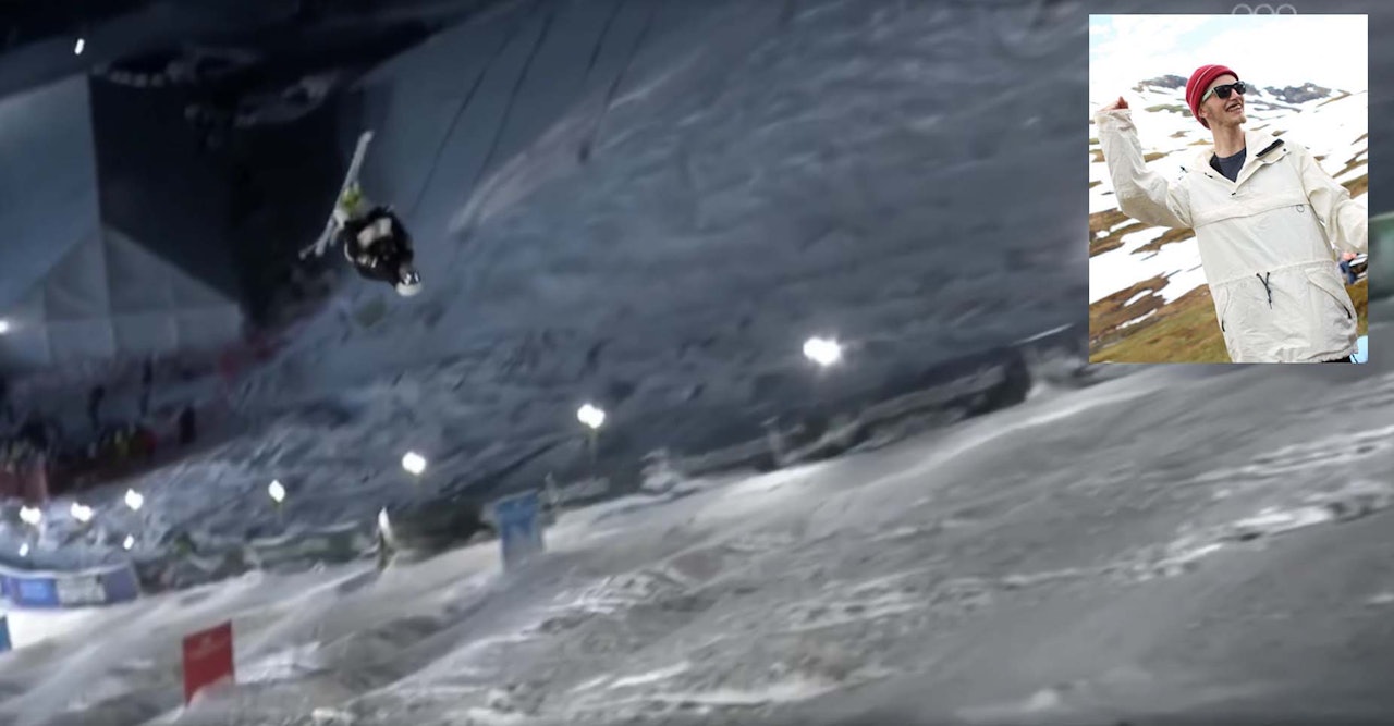 LITT FORBI MIDTVEIS: Her er det fortsatt langt ned til landinga for Hara. Oppe i hjørnet har vi en fin vossing i rollen som ekspertkommentator – Åsmund Hårklau. LITT FORBI MIDTVEIS: Her er det fortsatt langt ned til landinga for Hara. Oppe i hjørnet har vi en fin vossing i rollen som ekspertkommentator – Åsmund Hårklau.