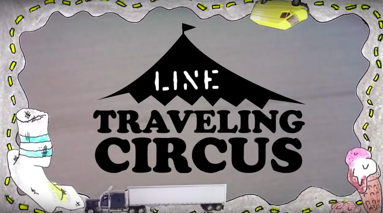 SIRKUSET: Line Traveling Circus er ute på den tiende runden. Foto: skjermdump