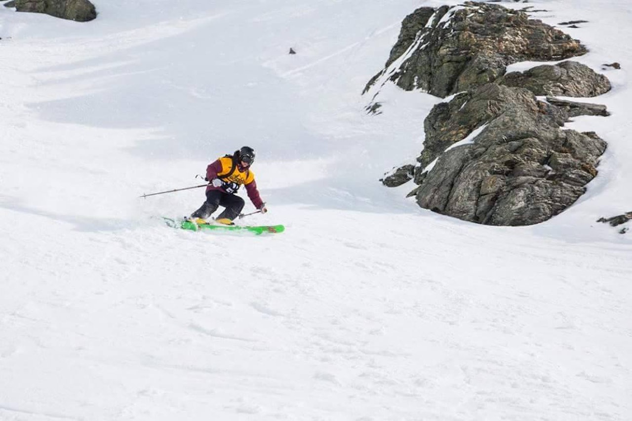 ANDREPLASS: Her kjører Birkeland inn til andreplass. Foto: Privat ANDREPLASS: Her kjører Birkeland inn til andreplass. Foto: Privat