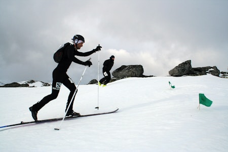 SUVEREN: Kilian Jornet stakk av med seieren på Kårvatn. Her fra søndagens vertikal. Foto: Jo Gjeldnes SUVEREN: Kilian Jornet stakk av med seieren på Kårvatn. Her fra søndagens vertikal. Foto: Jo Gjeldnes