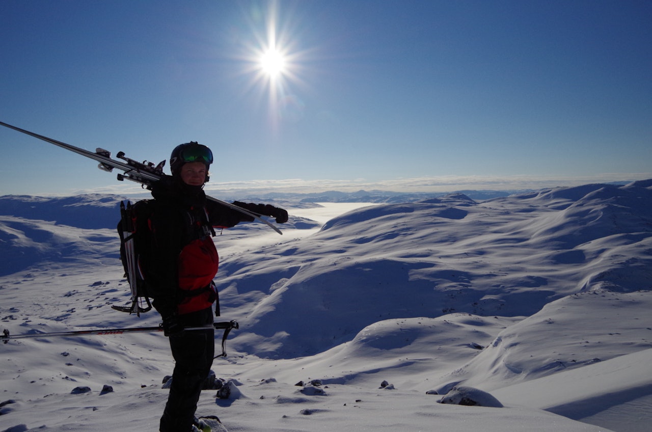 FANTASTISKE SKIFORHOLD: Slik så det ut i Jotunheimen i helga. Foto: Privat