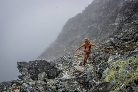 Tromsø Skyrace 2023: 5. august 2023. Arkivfoto: Kilian Jornet BEST AV DE NORSKE: Malene Blikken Haukøy ble nummer to i kvinneklassen i den lengste distansen under Tromsø Skyrace. Hun hadde 22. raskeste tid totalt. Foto: Killian Jornet