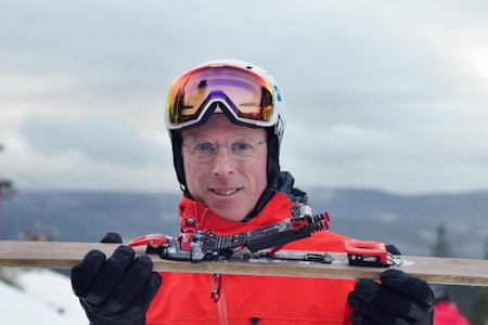 PIERRES NYVINNING: Pierre Mouyade er mannen bak telemarkbindingen Meidjo. Foto: Erlend Sande PIERRES NYVINNING: Pierre Mouyade er mannen bak telemarkbindingen Meidjo. Foto: Erlend Sande