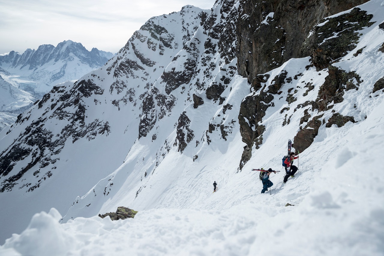 FEIL FORHOLD: Jeremie Heitz og Sam Anthamatten sjekker forholdene i Chamonix denne uka – og finner ut at de ikke er gode nok til på arrangere FWT-konkurranse. Foto: Jeremy Bernard FEIL FORHOLD: Jeremie Heitz og Sam Anthamatten sjekker forholdene i Chamonix denne uka – og finner ut at de ikke er gode nok til på arrangere FWT-konkurranse. Foto: Jeremy Bernard
