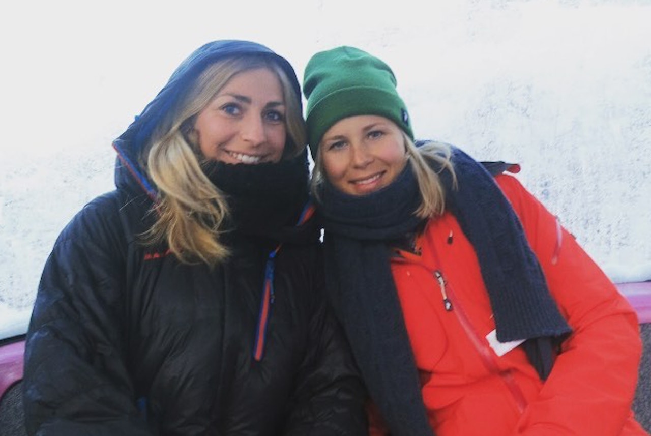 GODE MINNER: Tone Ansnes (t.v.) konkurrerte flere ganger mot Rapaport i freeride-renn. Foto: Privat GODE MINNER: Tone Ansnes (t.v.) konkurrerte flere ganger mot Rapaport i freeride-renn. Foto: Privat