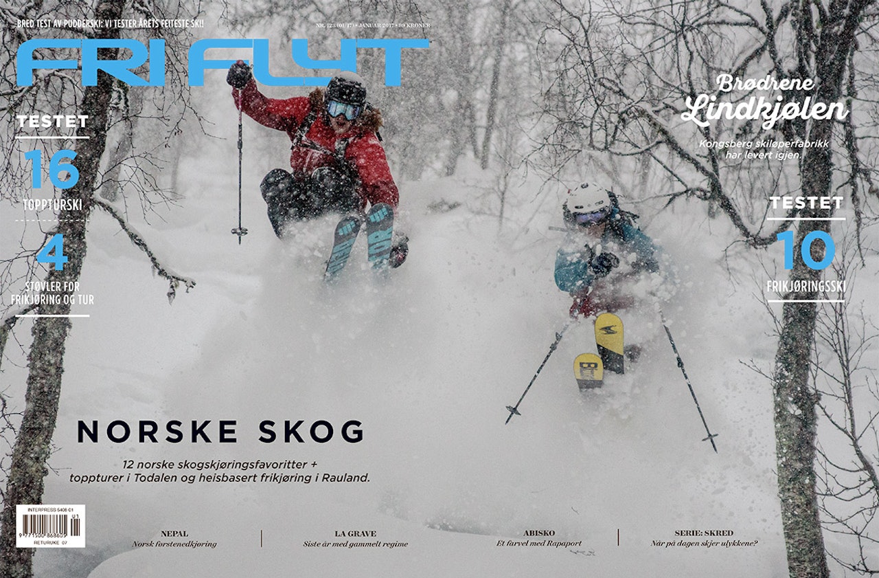 DOBBELT SÅ STOR: Slik ser det nye Fri Flyt-coveret ut - med Trygg og Sondre Lindkjølen sammen. Foto: Bård Basberg DOBBELT SÅ STOR: Slik ser det nye Fri Flyt-coveret ut - med Trygg og Sondre Lindkjølen sammen. Foto: Bård Basberg