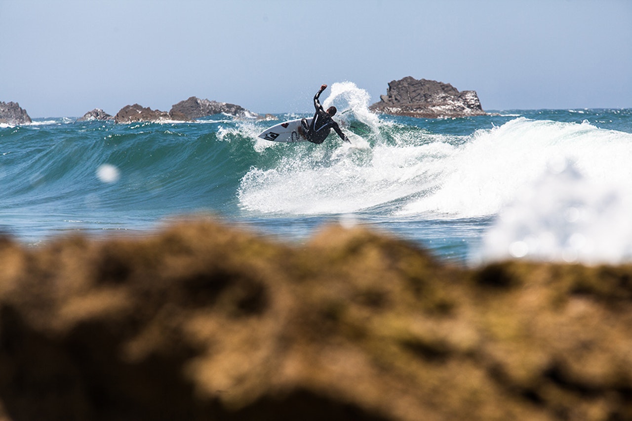 Joackim Petersen Guichard i aksjon i nærheten av der campen vil være i Sagres. Foto: Christian Nedrum Joackim Petersen Guichard i aksjon i nærheten av der campen vil være i Sagres. Foto: Christian Nedrum