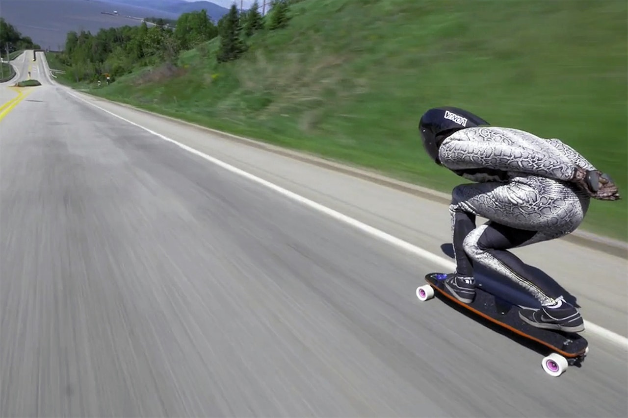 REKORD: 130 km/t er ikke verst. Foto: Skjermdump REKORD: 130 km/t er ikke verst. Foto: Skjermdump