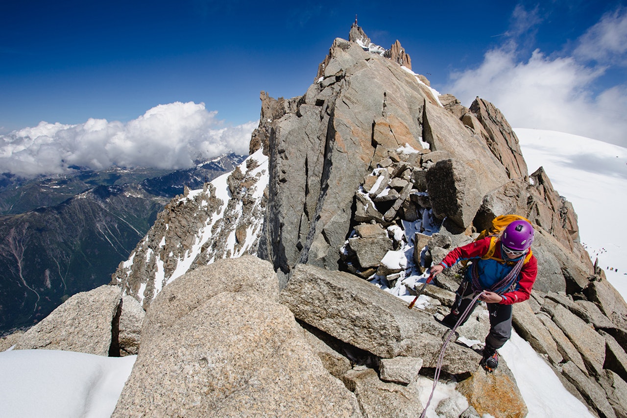 En av deltakerne som var i Chamonix for anledningen. Foto: Hugo Vincent / Arc'teryx En av deltakerne som var i Chamonix for anledningen. Foto: Hugo Vincent / Arc'teryx
