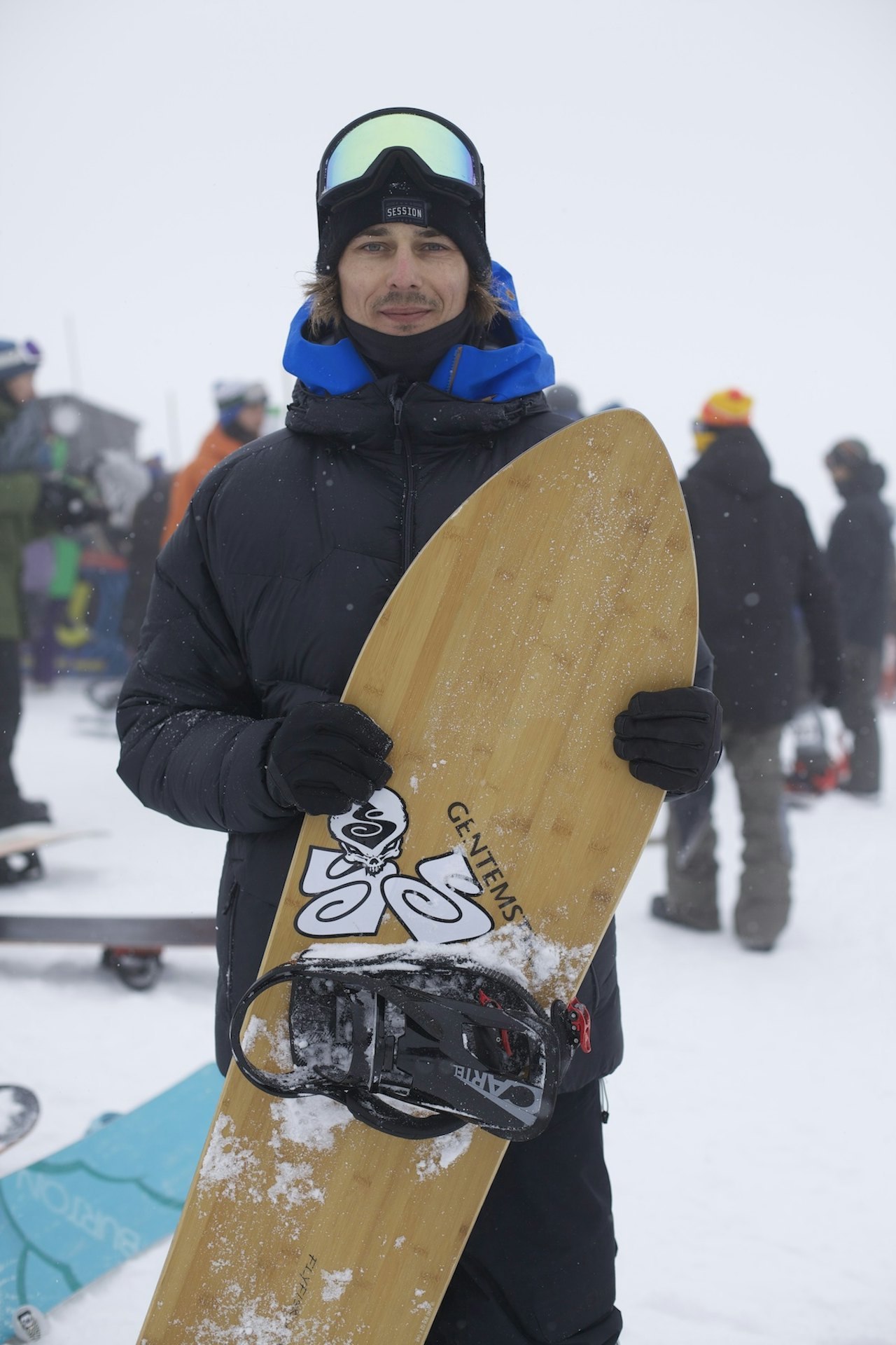 Mads har laget et japanskpudderbrett som også kan hoppes med – en Flyfisk. Foto: Susie Floros Mads har laget et japanskpudderbrett som også kan hoppes med – en Flyfisk. Foto: Susie Floros