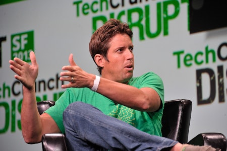 SLITER: CEO i GoPro, Nick Woodman, har mer enn nok å tenke på i jula. Her fra en teknologimesse i 2013.  Foto: Wikipedia Commons
