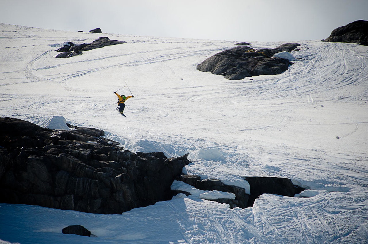 HØYT: Espen Sollien gikk høyt under Fri Flyt Freeline Jam i 2014. Foto: Vegard Breie HØYT: Espen Sollien gikk høyt under Fri Flyt Freeline Jam i 2014. Foto: Vegard Breie