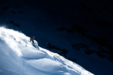 ENGELBERG: Asbjørn Eggebø Næss har vært i Engelberg med flere gode frikjørere. Foto: Bård Basberg