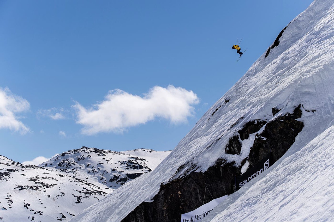 KREVENDE FORHOLD: To norske kjørere er klare for finalen i Nordisk mesterskap i frikjøring i Riksgränsen (bildet). Foto: SBMC KREVENDE FORHOLD: To norske kjørere er klare for finalen i Nordisk mesterskap i frikjøring i Riksgränsen (bildet). Foto: SBMC