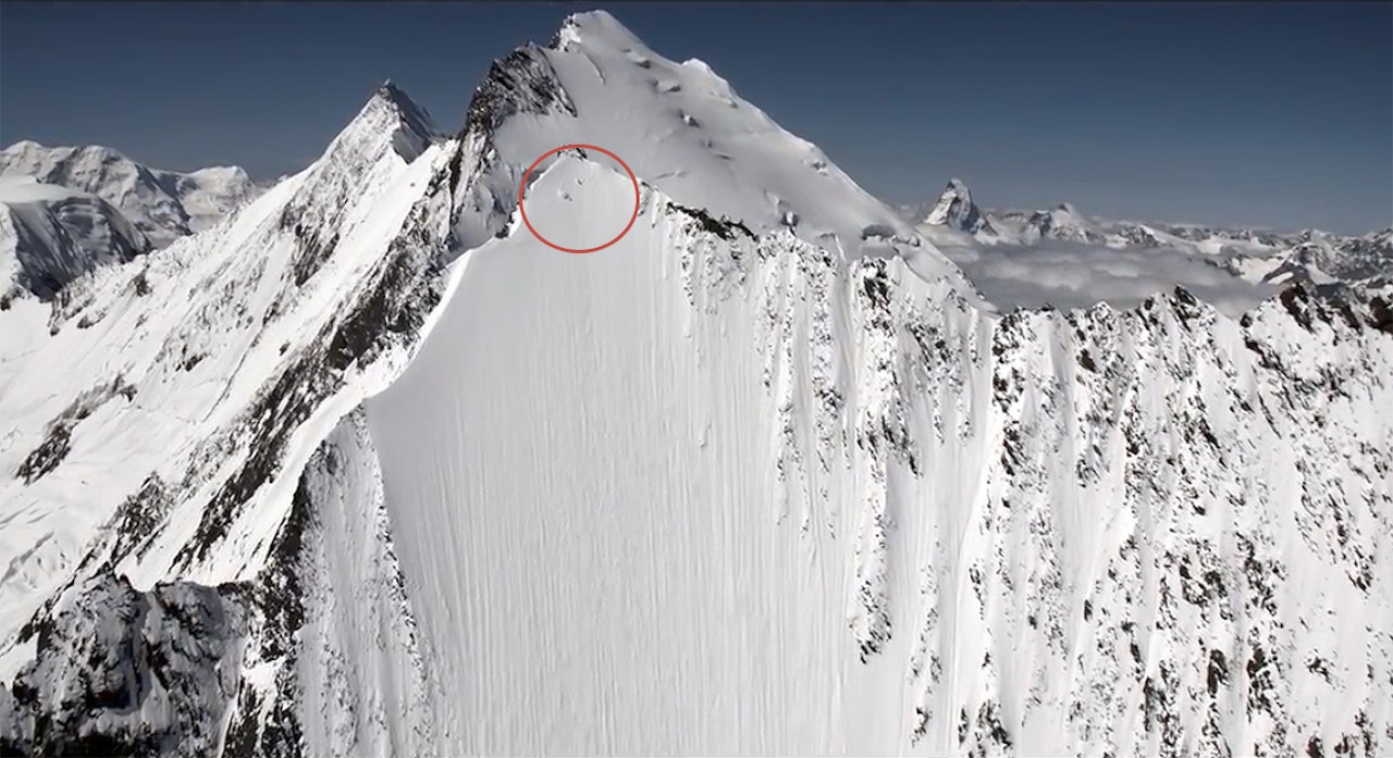 BRATT: Sjekk Jérémie Heitz i denne fjellsiden. Foto: Skjermdump BRATT: Sjekk Jérémie Heitz i denne fjellsiden. Foto: Skjermdump