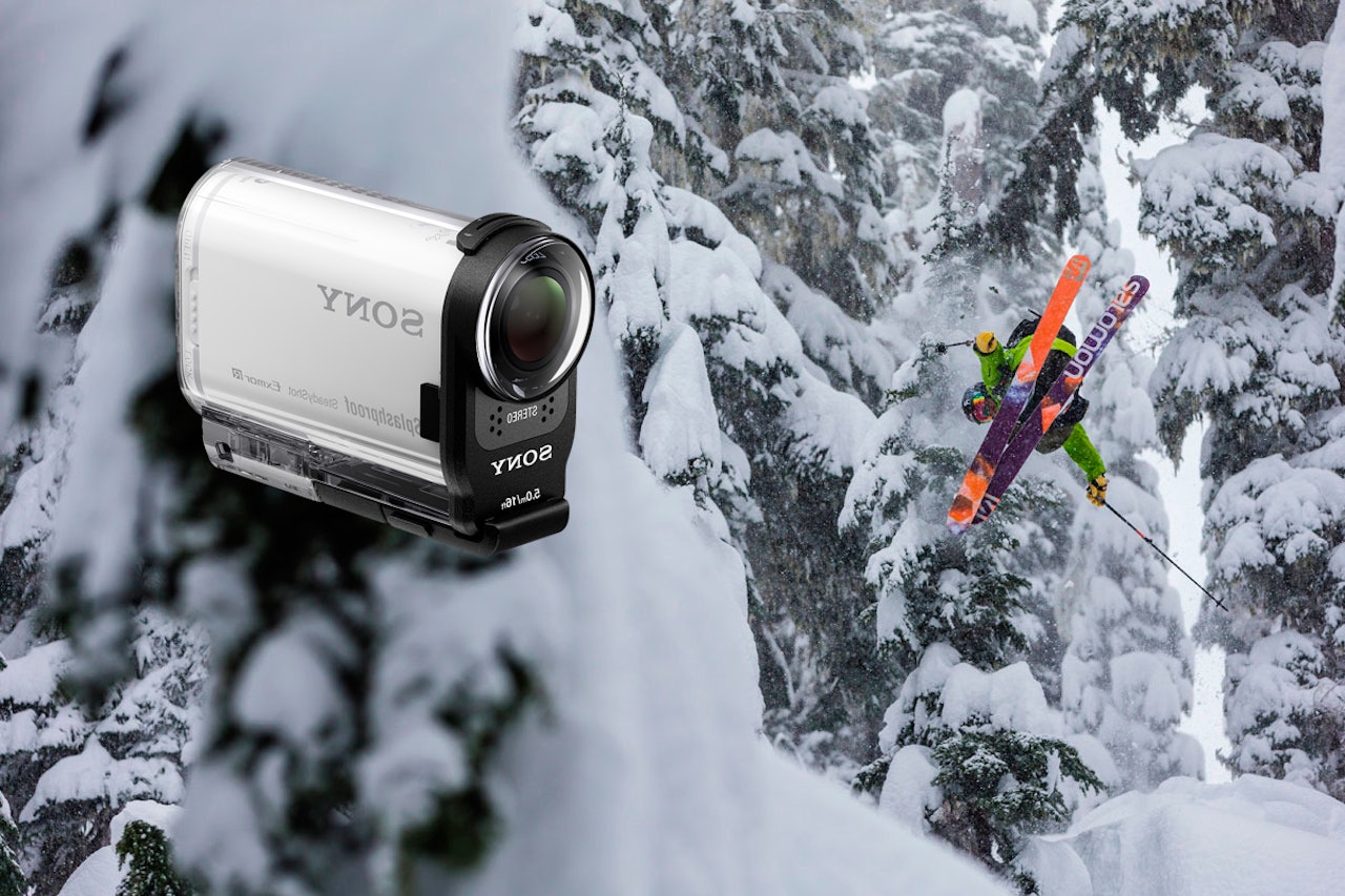 VINN: Stikk ut, film skikjøring, last opp opp og vinn dette flotte kameraet. Foto: Grant Gunderson / Sony VINN: Stikk ut, film skikjøring, last opp opp og vinn dette flotte kameraet. Foto: Grant Gunderson / Sony