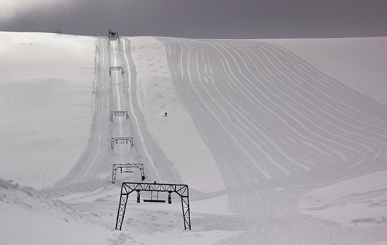 FORLENGET HEIS: Nytt av året er at heisen er forlenget 300 meter. Foto: Ole Vidar Søviknes/Fonna FORLENGET HEIS: Nytt av året er at heisen er forlenget 300 meter. Foto: Ole Vidar Søviknes/Fonna